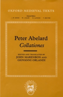 Peter Abelard: Collationes, Hardback Book Peter Abelard: Collationes, Hardback Book