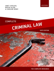 Complete Criminal Law : Text, Cases, and Materials, Paperback Book Complete Criminal Law : Text, Cases, and Materials, Paperback Book
