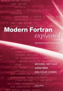Modern Fortran Explained : Incorporating Fortran 2018