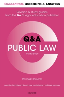 Concentrate Questions and Answers Public Law : Law Q&A Revision and Study Guide