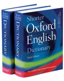 Shorter Oxford English Dictionary, Hardback Book Shorter Oxford English Dictionary, Hardback Book