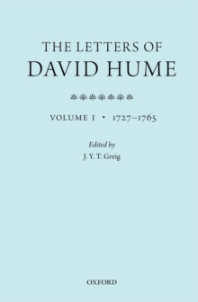 The Letters of David Hume : Volume 1, Paperback / softback Book The Letters of David Hume : Volume 1, Paperback / softback Book