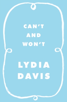 Can't and Won't, Hardback Book Can't and Won't, Hardback Book
