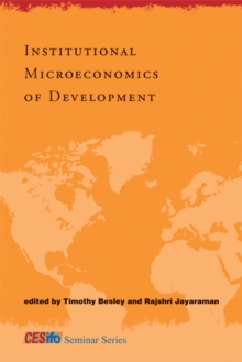 Institutional Microeconomics of Development, Hardback Book Institutional Microeconomics of Development, Hardback Book