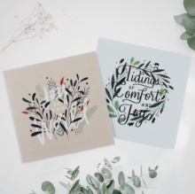 SPCK Charity Christmas Cards, Pack of 10, 2 Designs : Floral Foliage