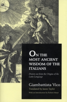 On the Most Ancient Wisdom of the Italians, Hardback Book On the Most Ancient Wisdom of the Italians, Hardback Book