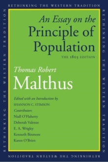 An Essay on the Principle of Population : The 1803 Edition, Paperback Book An Essay on the Principle of Population : The 1803 Edition, Paperback Book