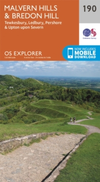 Malvern Hills and Bredon Hill, Sheet map, folded Book Malvern Hills and Bredon Hill, Sheet map, folded Book