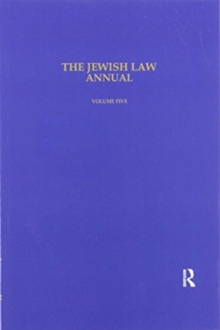 The Jewish Law Annual Volume 5