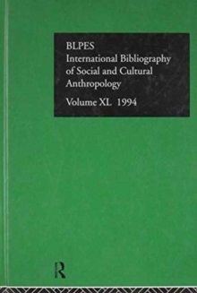 IBSS: Anthropology: 1994 Vol 40