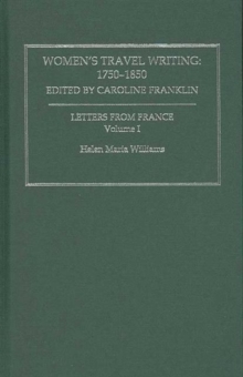 Women's Travel Writing, 1750-1850