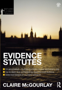 Evidence Statutes 2012-2013