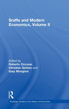 Sraffa and Modern Economics, Volume II, Hardback Book Sraffa and Modern Economics, Volume II, Hardback Book