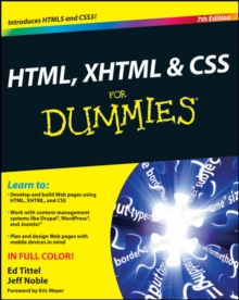 HTML, XHTML and CSS For Dummies, Paperback Book HTML, XHTML and CSS For Dummies, Paperback Book