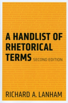 A Handlist of Rhetorical Terms, Paperback Book A Handlist of Rhetorical Terms, Paperback Book