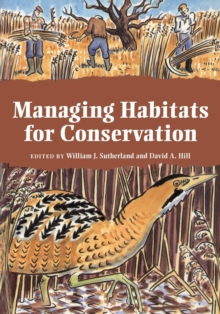 Managing Habitats for Conservation, Paperback Book Managing Habitats for Conservation, Paperback Book