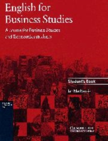English for Business Studies Student's book : A Course for Business Studies and Economics Students