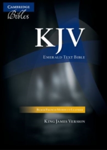KJV Emerald Text Edition Black French Morocco Leather, Leather / fine binding Book KJV Emerald Text Edition Black French Morocco Leather, Leather / fine binding Book