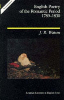 English Poetry of the Romantic Period 1789-1830, Paperback Book English Poetry of the Romantic Period 1789-1830, Paperback Book