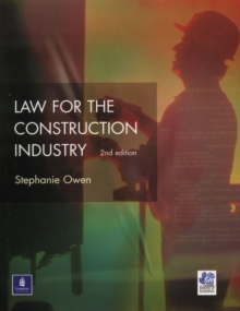Law for the Construction Industry, Paperback Book Law for the Construction Industry, Paperback Book