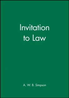 Invitation to Law, Paperback Book Invitation to Law, Paperback Book