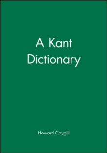 A Kant Dictionary