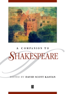 A Companion to Shakespeare, Paperback Book A Companion to Shakespeare, Paperback Book