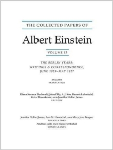 The Collected Papers of Albert Einstein, Volume 15 (Translation Supplement) : The Berlin Years: Writings & Correspondence, June 1925-May 1927