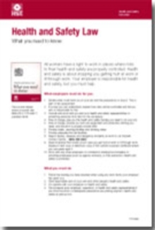 Health and Safety Law : What You Need to Know, Multiple copy pack Book Health and Safety Law : What You Need to Know, Multiple copy pack Book