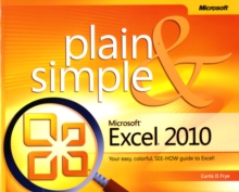 Microsoft Excel 2010 Plain & Simple, Paperback Book Microsoft Excel 2010 Plain & Simple, Paperback Book