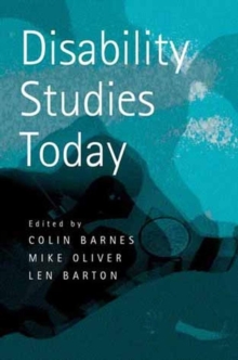 Disability Studies Today, Paperback Book Disability Studies Today, Paperback Book