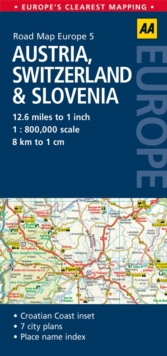 5. Austria, Switzerland & Slovenia : AA Road Map Europe, Sheet map, folded Book 5. Austria, Switzerland & Slovenia : AA Road Map Europe, Sheet map, folded Book
