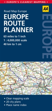 Europe Route Planner : AA Road Map Europe, Sheet map, folded Book Europe Route Planner : AA Road Map Europe, Sheet map, folded Book