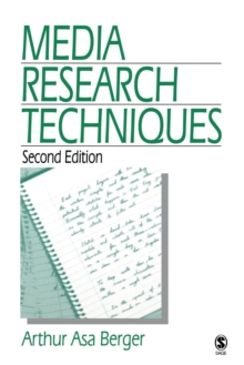 Media Research Techniques, Paperback Book Media Research Techniques, Paperback Book