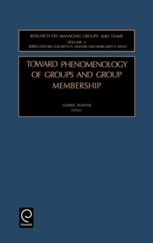 Toward Phenomenology of Groups and Group Membership