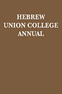 Hebrew Union College Annual : Volume 81