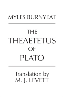 The Theaetetus of Plato, Paperback Book The Theaetetus of Plato, Paperback Book