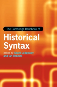 The Cambridge Handbook of Historical Syntax, Hardback Book The Cambridge Handbook of Historical Syntax, Hardback Book