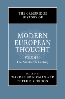 The Cambridge History of Modern European Thought: Volume 1, The Nineteenth Century