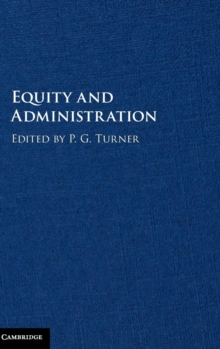 Equity and Administration, Hardback Book Equity and Administration, Hardback Book