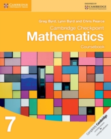 Cambridge Checkpoint Mathematics Coursebook 7, Paperback / softback Book Cambridge Checkpoint Mathematics Coursebook 7, Paperback / softback Book
