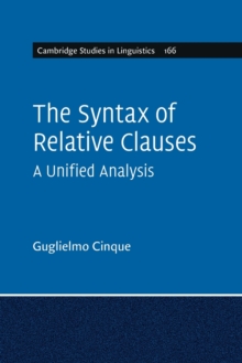 The Syntax of Relative Clauses : A Unified Analysis