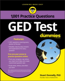 1,001 GED Practice Questions For Dummies, Paperback / softback Book 1,001 GED Practice Questions For Dummies, Paperback / softback Book