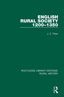 English Rural Society, 1200-1350, Paperback / softback Book English Rural Society, 1200-1350, Paperback / softback Book