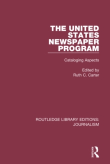 The United States Newspaper Program : Cataloging Aspects