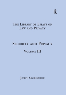 Security and Privacy : Volume III