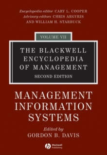 The Blackwell Encyclopedia of Management, Management Information Systems