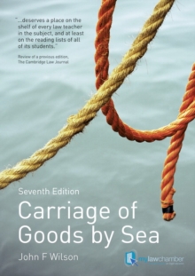 Carriage of Goods by Sea, Paperback Book Carriage of Goods by Sea, Paperback Book