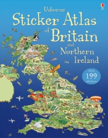 Usborne Sticker Atlas of Britain and Northern Ireland, Paperback Book Usborne Sticker Atlas of Britain and Northern Ireland, Paperback Book