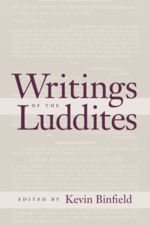 Writings of the Luddites, Paperback / softback Book Writings of the Luddites, Paperback / softback Book